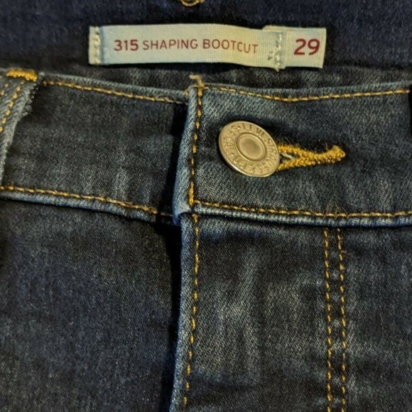 Levis Womens 315 Shaping Bootcut Indigo Jeans size 29 - Picture 2 of 8
